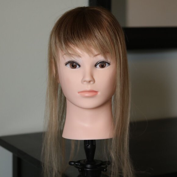 Human Hair Topper with Bangs - Picture 1 of 7
